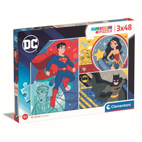 Justice League 3x48-teilige Puzzle-Set - Clementoni