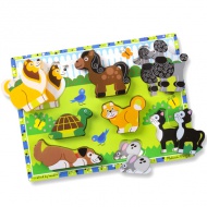 Kleine Lieblinge dickes Holzformpuzzle mit 8 Teilen - Melissa &amp; Doug