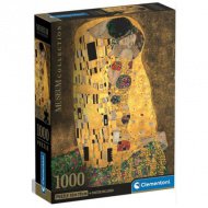 Klimt: Der Kuss Museum Collection 1000-teilige Puzzle mit Poster - Clementoni