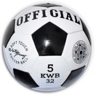 Kunstleder-Fußball in Schwarz-Weiß, 23 cm