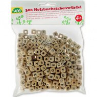 LENA: Holz-ABC-Perlen 300er-Set