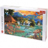 Leben auf der Insel 3000-teilige Puzzle - Trefl