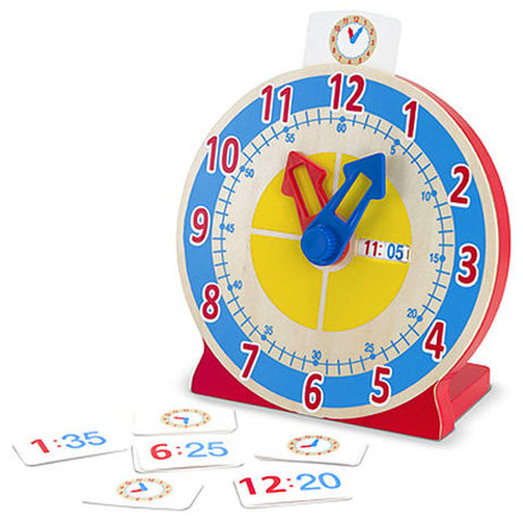 Lerne die Uhr kennen! Lernspielzeug aus Holz - Melissa &amp; Doug