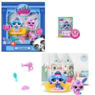 Littlest Pet Shop: Petfluencers Hund und Hase 2er-Figurenset - Super Salon Serie 2