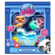 Littlest Pet Shop: Petfluencers Otter und Fisch 2er-Figurenset - Unterwasserabenteuer Serie 2