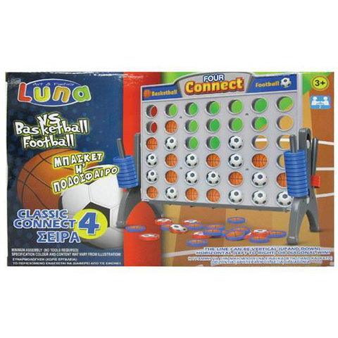 Luna: Baseball vs Football Tisch-Tic-Tac-Toe-Spielset 27x19cm