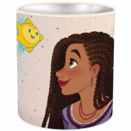 Luna: Disney Wish - Zylinderförmiger Metall-Schreibtisch-Stiftehalter 10x11cm