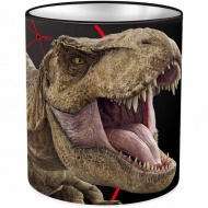 Luna: Jurassic World Dinosaurier zylinderförmiger Metall-Schreibtisch-Stiftehalter 10x11cm