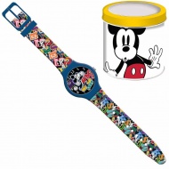 Luna: Mickey Maus analoge Armbanduhr in Metalldose