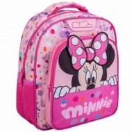 Luna: Minnie Maus abgerundeter zweifächiger Schulranzen 27x10x31cm