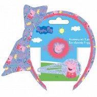 Luna: Peppa Wutz Haaraccessoires mit Haarband 3er-Set