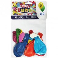 Luna: Smile-Muster bunte Luftballons 10er-Set