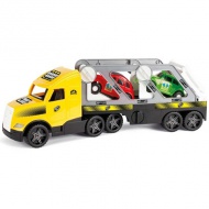 Magic Truck: Autotransporter-LKW mit fluoreszierenden Lampen 81cm - Wader