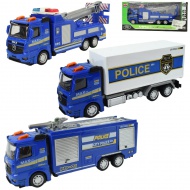 Magic Truck: Polizeilastwagen mit Schwungrad in verschiedenen Ausführungen 20cm