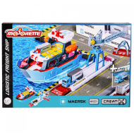 Majorette: Creatix Maersk Frachtlogistikschiff mit Fahrzeug-Set - Simba Toys