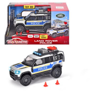 Majorette: Land Rover Metall-Polizeiauto mit Licht und Sound 12cm - Simba Toys