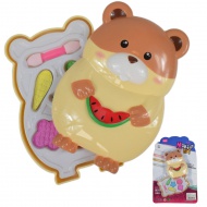 Make-Up-Set: Schminkpalette in Hamsterform mit Pinsel