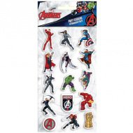 Marvel Avengers 3D Puffy Sticker Set auf einem 10x22cm Bogen