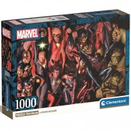 Marvel-Helden 1000-teilige Compact-Puzzle 70x50cm - Clementoni