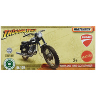 Matchbox: Indiana Jones-Themen Ducati Scrambler Motorrad 1/64 im Pappkarton - Mattel