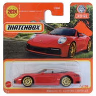 Matchbox: Porsche 911 Carrera Cabriolet rotes Spielzeugauto 1/64 – Mattel