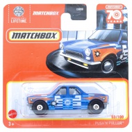 Matchbox: Push N Puller blaues kleines Auto 1/64 - Mattel