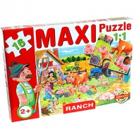 Maxi-Puzzle mit Haustieren - D-Toys