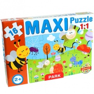 Maxi-Puzzle mit den Tieren der Wiese - D-Toys