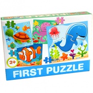 Meerestiere Baby-Puzzle - D-Toys