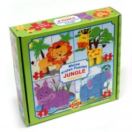 Mein erstes Puzzle: Dschungeltiere 4-in-1 Baby-Puzzle