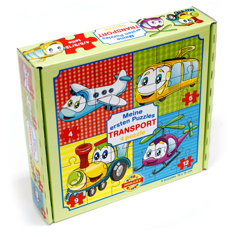 Mein erstes Puzzle: Verkehr 4-in-1 Baby-Puzzle