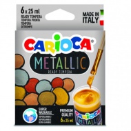 Metallic 6er-Tempera-Set - Carioca