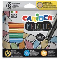 Metallic MaxiTip 6er-Set Filzstifte - Carioca