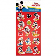 Mickey Maus und seine Freunde 3D Puffy Sticker Set auf einem 10x22cm Bogen