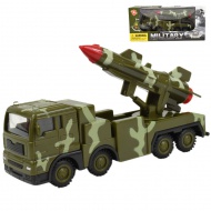 Militärische Kraft: Militärischer Tarnmuster-LKW mit Rakete 16cm