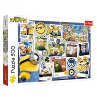 Minions Verrückte Fotosammlung 500-teiliges Puzzle - Trefl