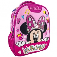 Minnie Maus Fun Vibes 3D gemusterter Kindergartenrucksack 27x10x31cm