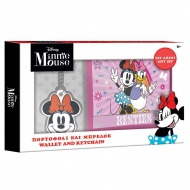 Minnie Maus Geldbörse mit Schlüsselanhänger Geschenkset