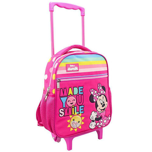 Minnie Maus rosa rollender Kindergartenrucksack 27x10x31cm