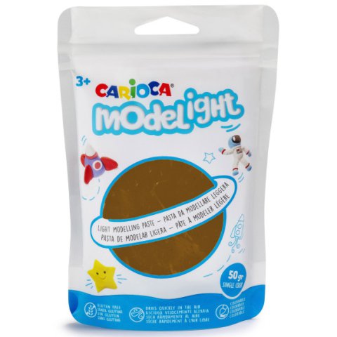 Modelight 50g braune Knete - Carioca