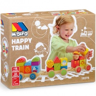 Molto: Nature Happy Train Holzzug mit Bausteinen Spielset