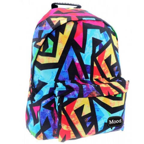 Mood: Design abgerundeter Schulranzen, Rucksack 32x19x43cm