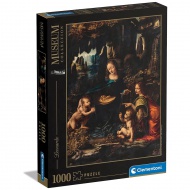 Museum Collection: Leonardo da Vinci - Die Felsgrottenmadonna 1000 Teile Puzzle - Clementoni