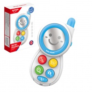 Music World: Blaues Babytelefon mit Licht und Ton