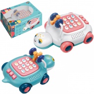 Musik- und leuchtendes Babytelefon mit Schildkrötenmotiv in zwei Varianten, 20 cm