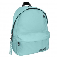 Muss: Abgerundeter hellgrüner vierfach unterteilter Schulranzen, Rucksack 32x17x42cm