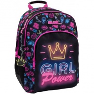 Must... Girl Power Schultasche, Rucksack 33x16x45cm