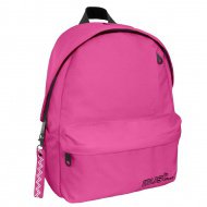 Must: Abgerundeter pinker Schulranzen mit vier Fächern, Rucksack 32x17x42cm