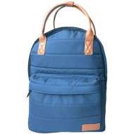 Must: Blauer, abgerundeter Schulranzen, Rucksack 40x30x12cm