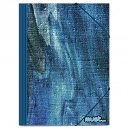 Must: Gummimappe in Blau 25x35cm